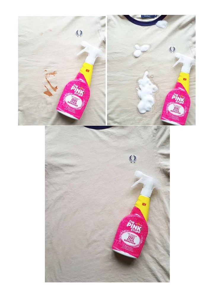 بخاخ بينك ستاف مزيل البقع أوكسي ميراكل للملابس، 16.9 أونصة