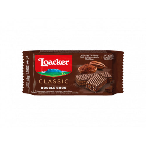 ويفر لوكر كلاسيك بطعم الشوكولاته دبل 25*12 - 45 جرام