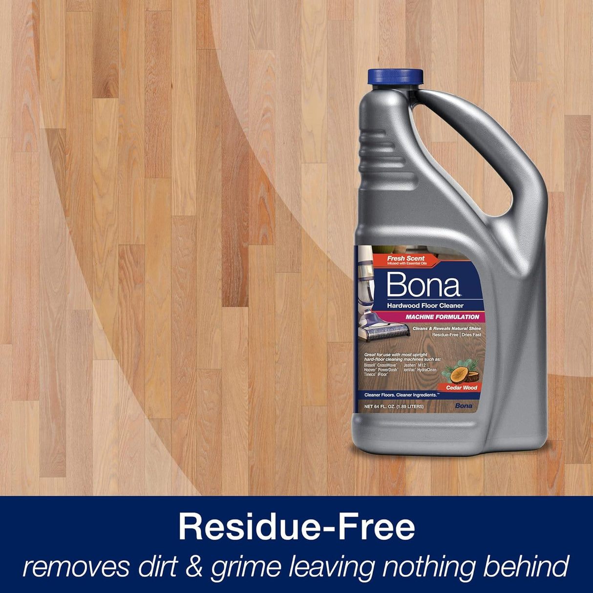 Hardwood Floor Cleaner - Hard-Floor Cleaning Machine Formulation, 64oz