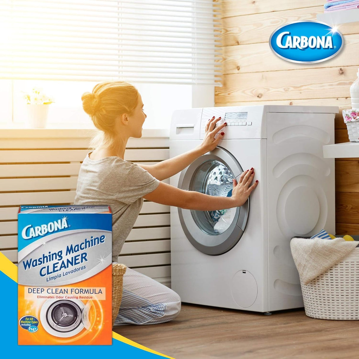 Carbona Washing Machine Cleaner Deep Clean Formula, 10.58 oz.