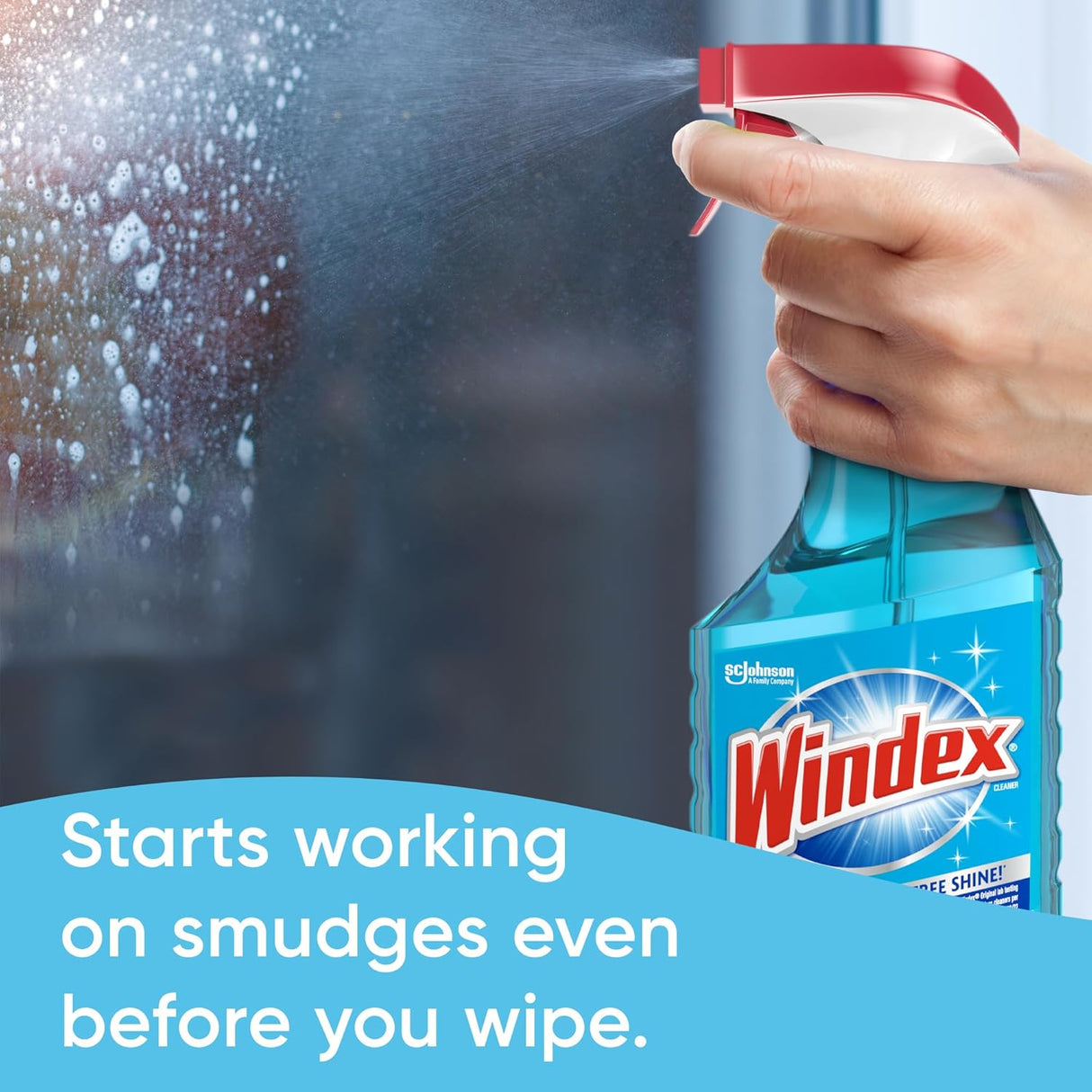 Windex Glass and Window Cleaner Spray Bottle, 23 oz