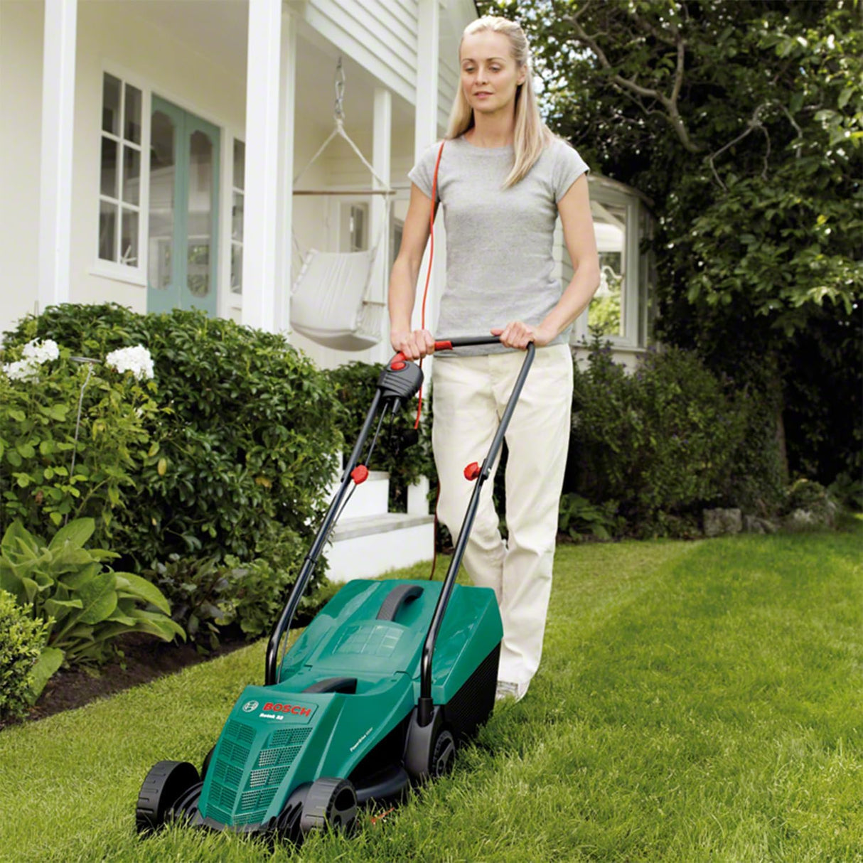 Bosch Rotak 32 Lawn Mower, 60L, 1200W - Green