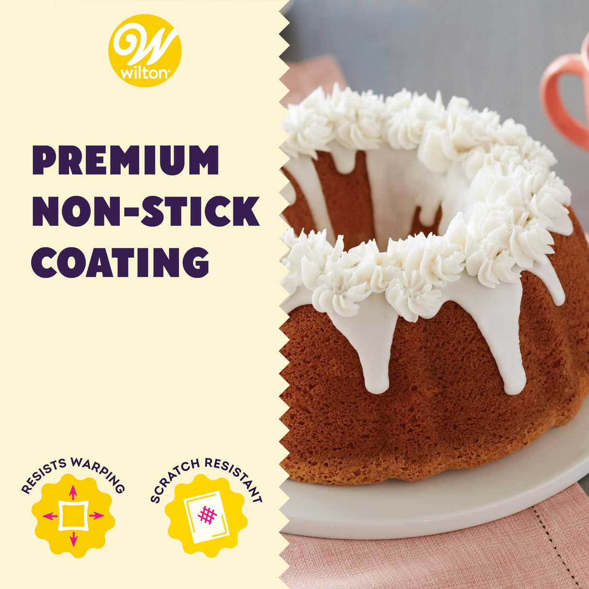 Wilton Perfect Results Non-Stick Fluted Tube Pan, 9-Inch