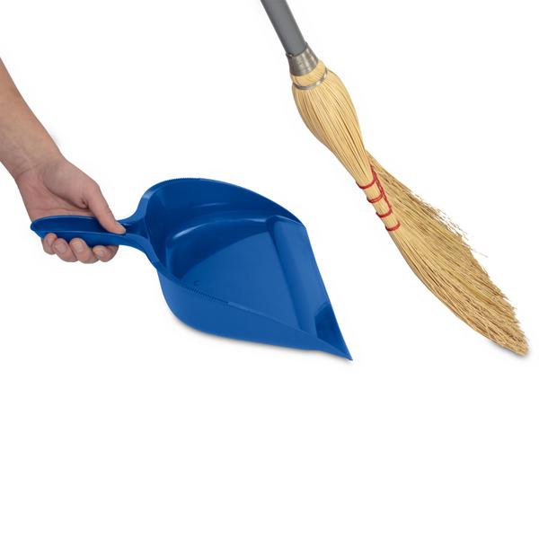 مجرفة بلاستيكيةبمقبض على شكل حرف U من ستيرلايت، أزرق