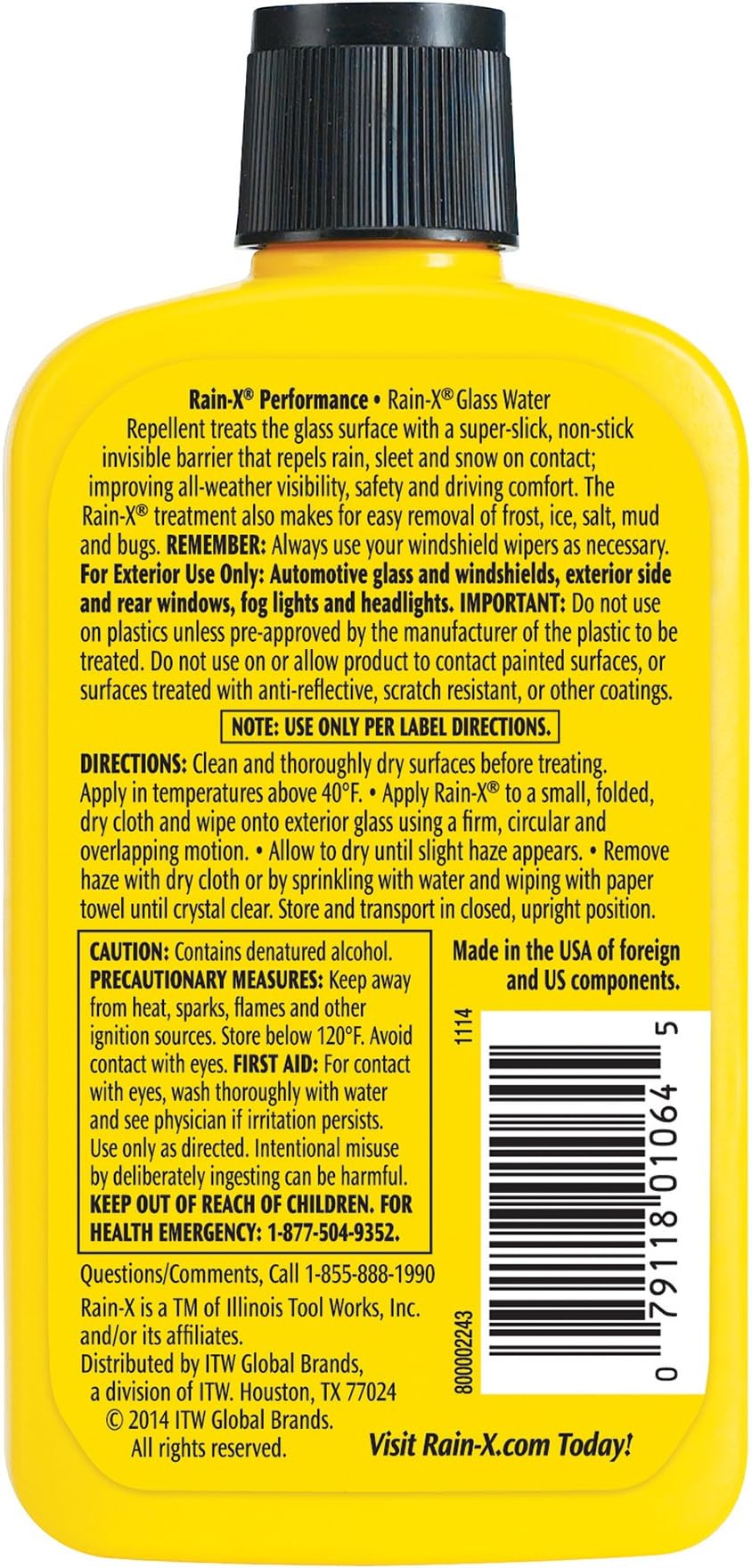 Rain-X Original Glass Treat, 7 oz.