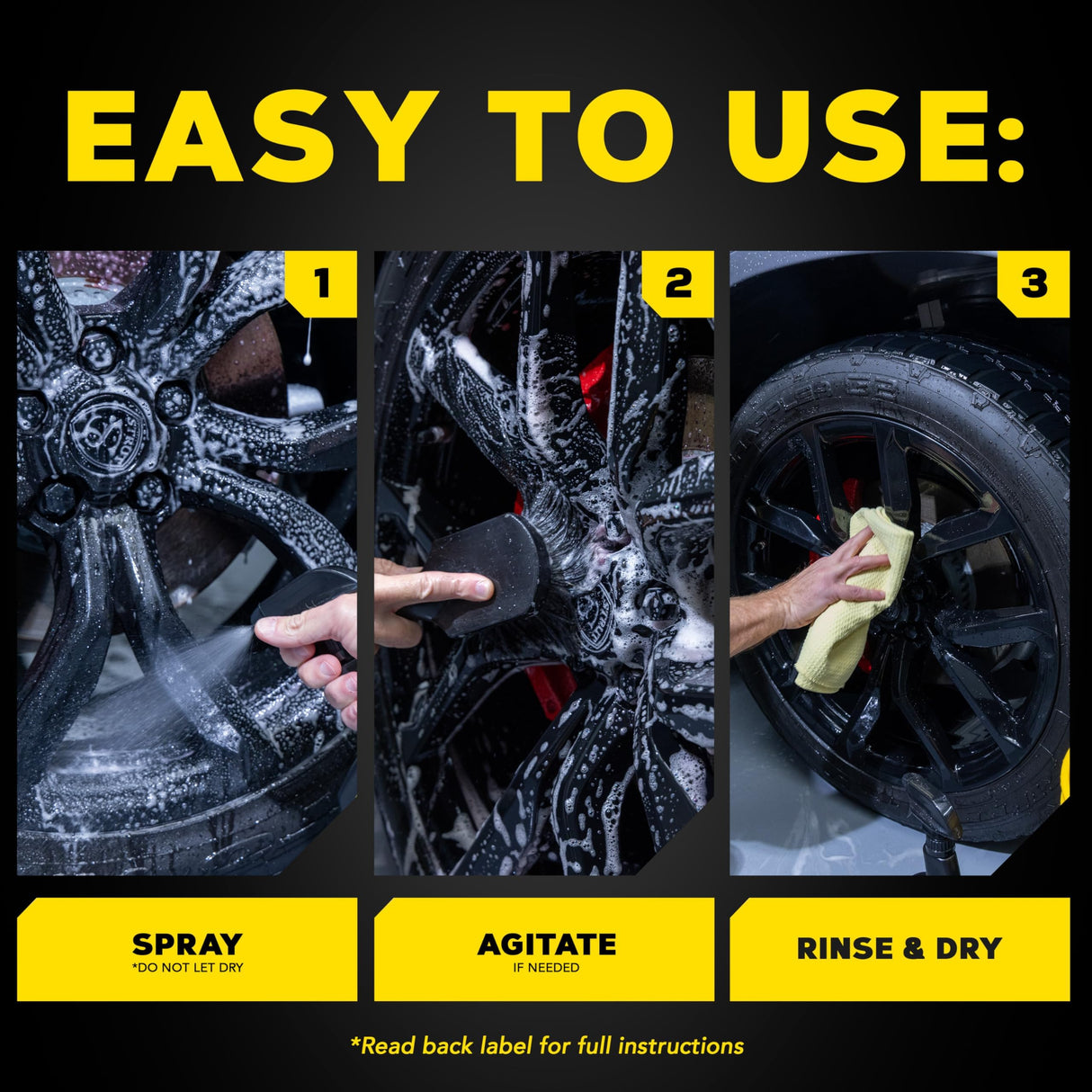 ماجوايرز ألتيميت – سبراي منظف لجميع الإطارات لتنظيف عميق وإزالة الأوساخ العنيدة – ٧٠٩ مل