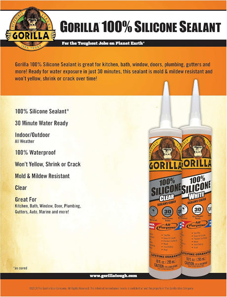 10OZ CLR Gorilla Caulk
