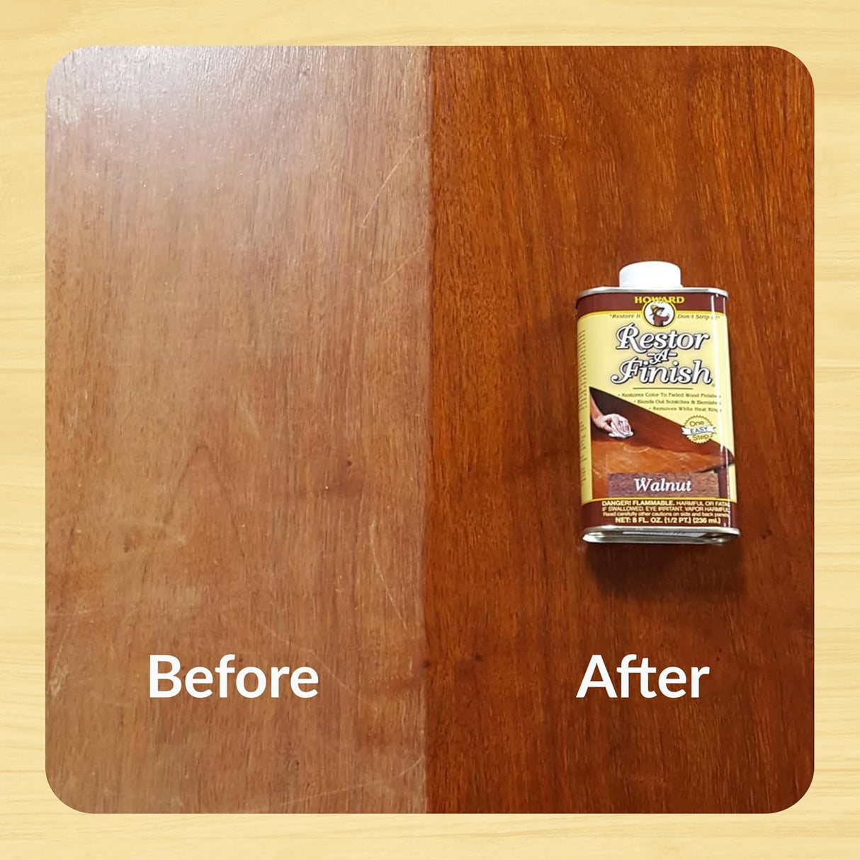 ملمع الخشب هوارد ريستور ايه شاين للأسطح الخشبية الباهتة، 16 أونصة