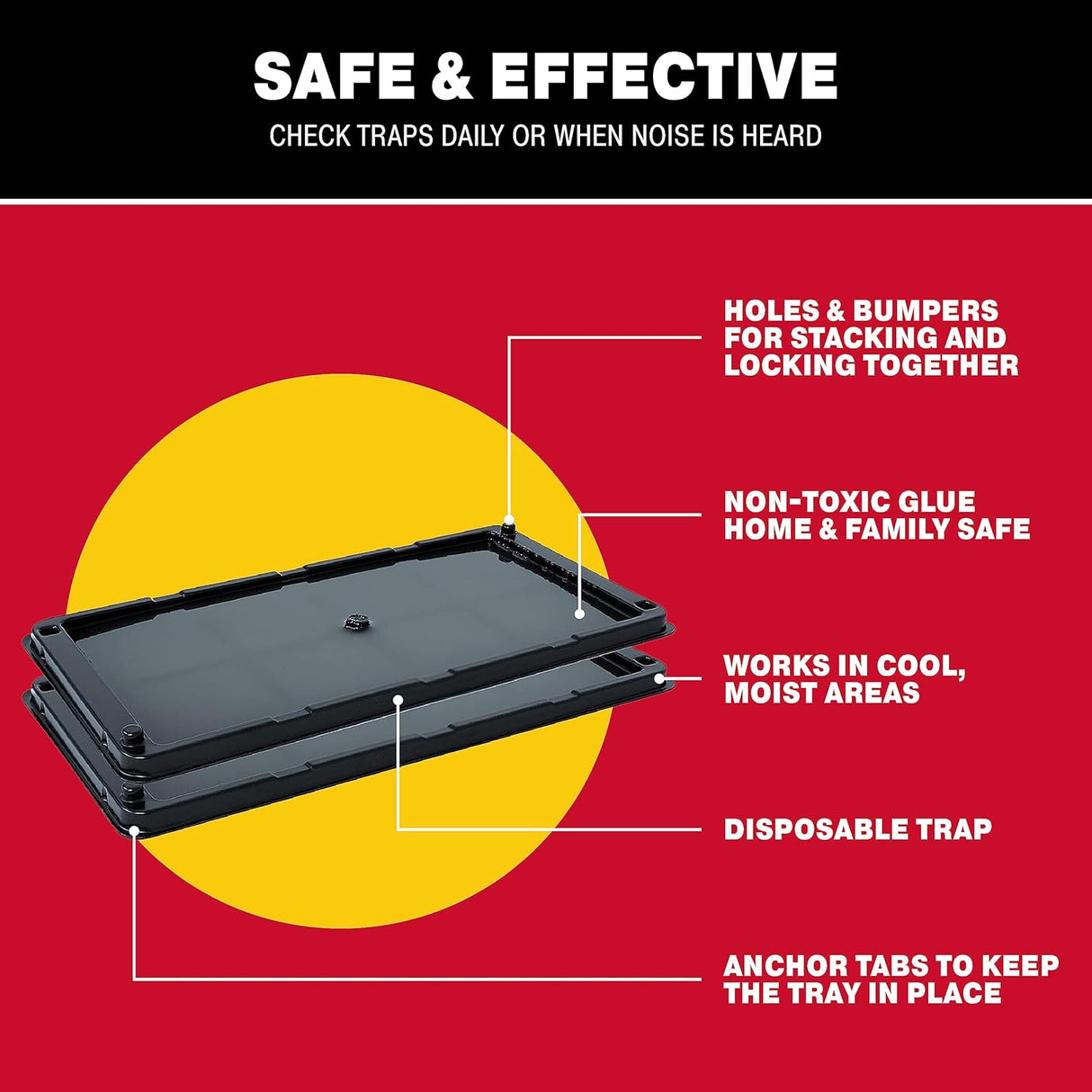 Catch Master Mouse and Snake Glue Trap - 2 Pieces