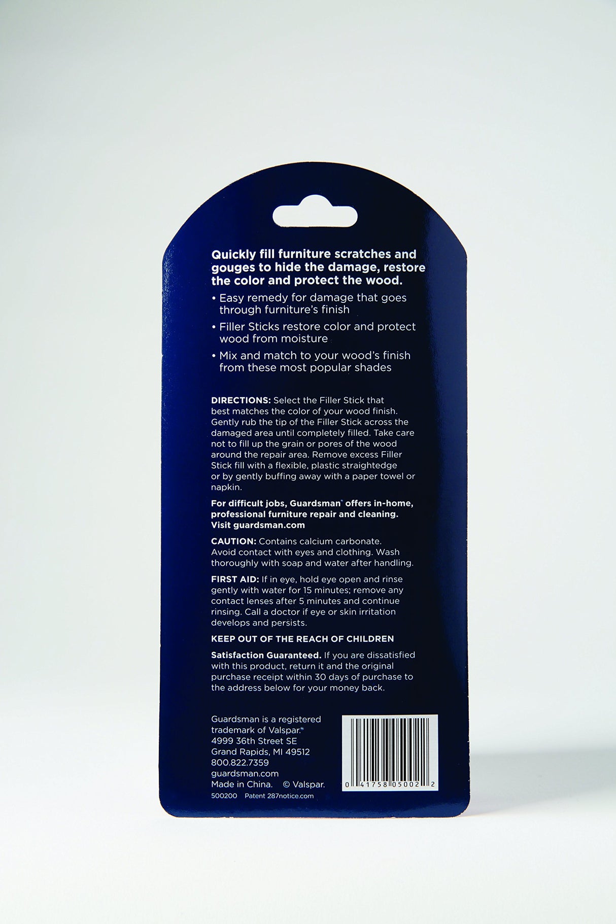 Guardsman Wood Furniture Scratch Filler Pens with Sharpener, 5 Colors