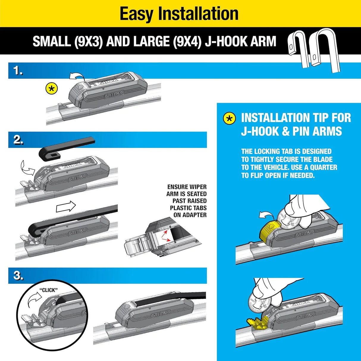 Rain-X 2-in-1 Water Repellent Wiper Blade – 17 Inch