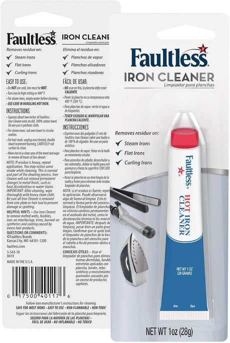 FAULTLESS HOT IRON CLEANER 1 OZ.