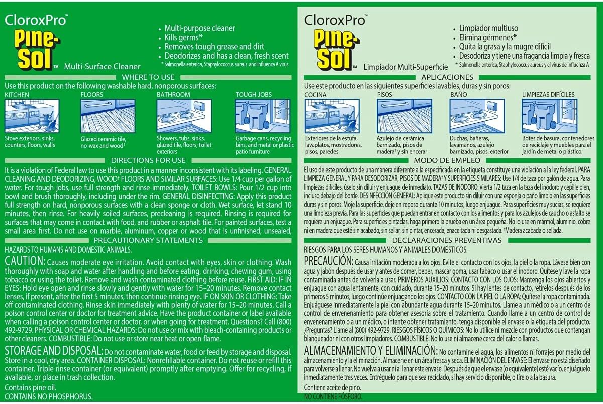 Pine Sol Multi-Purpose Surface Cleaner, 144 oz