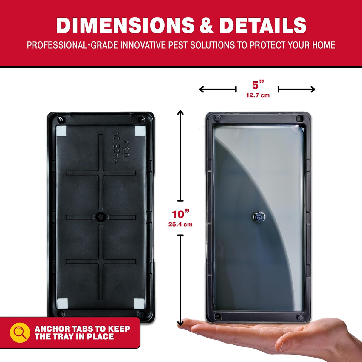 Catch Master Mouse and Snake Glue Trap - 2 Pieces