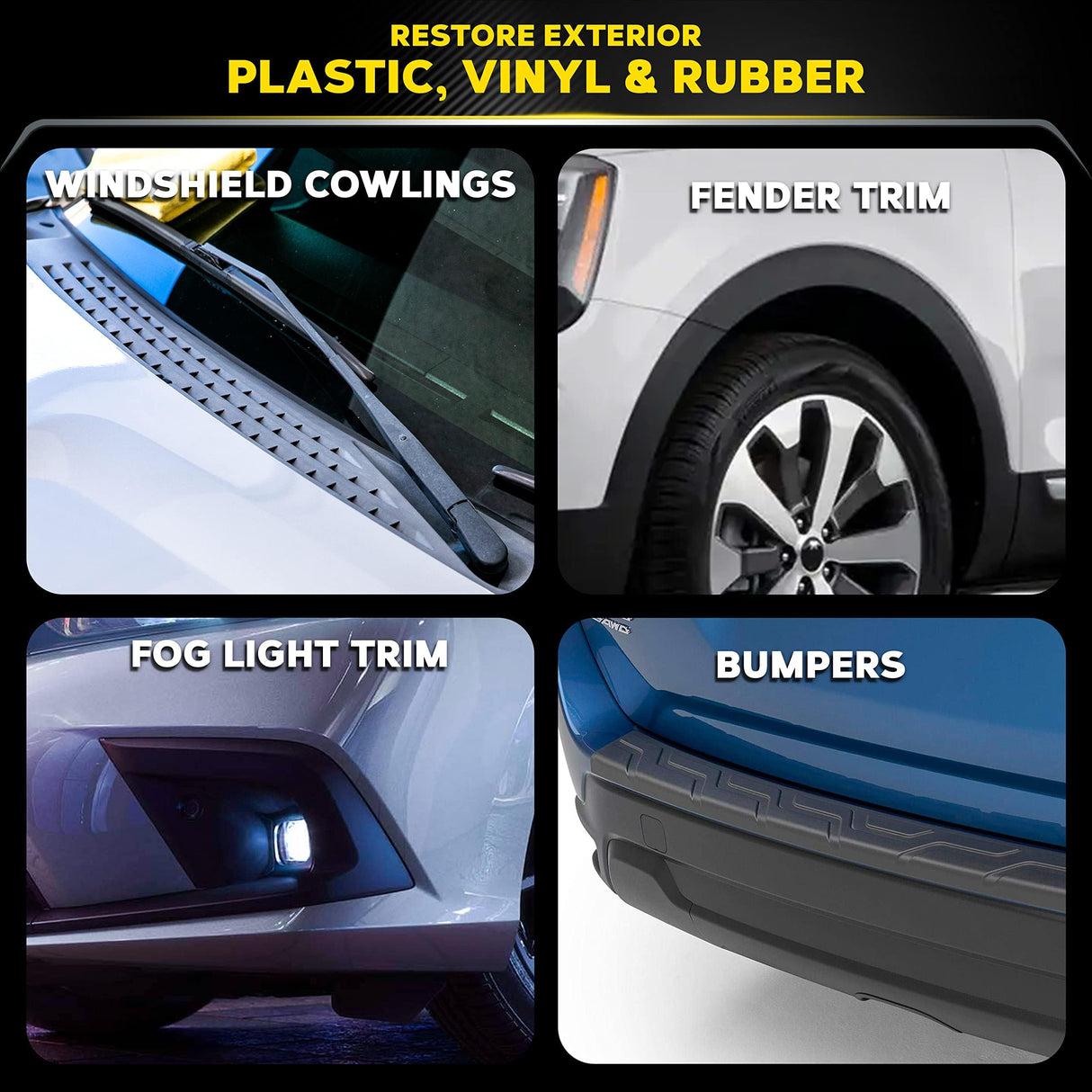 ماجوايرز ألتيميت بلاك - مرمم البلاستيك والفينيل بتقنية النانو بوليمر لحماية طويلة الأمد - ٣٥٥ مل