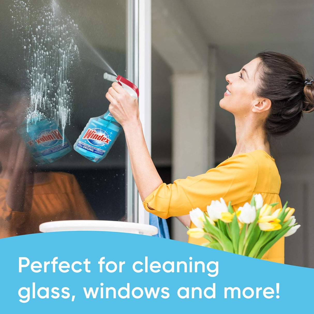 Windex Glass and Window Cleaner Spray Bottle, 23 oz