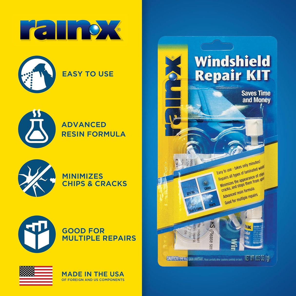 Rain-X Quick & Easy Windshield Repair Kit - 1g