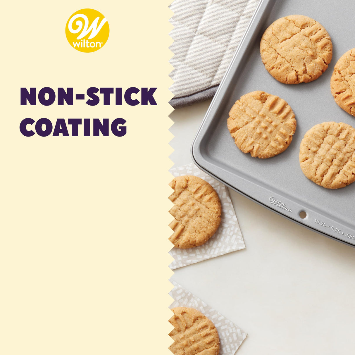 Wilton Recipe Right Small Non-Stick Baking Sheet, 13.2 x 9.25-Inch