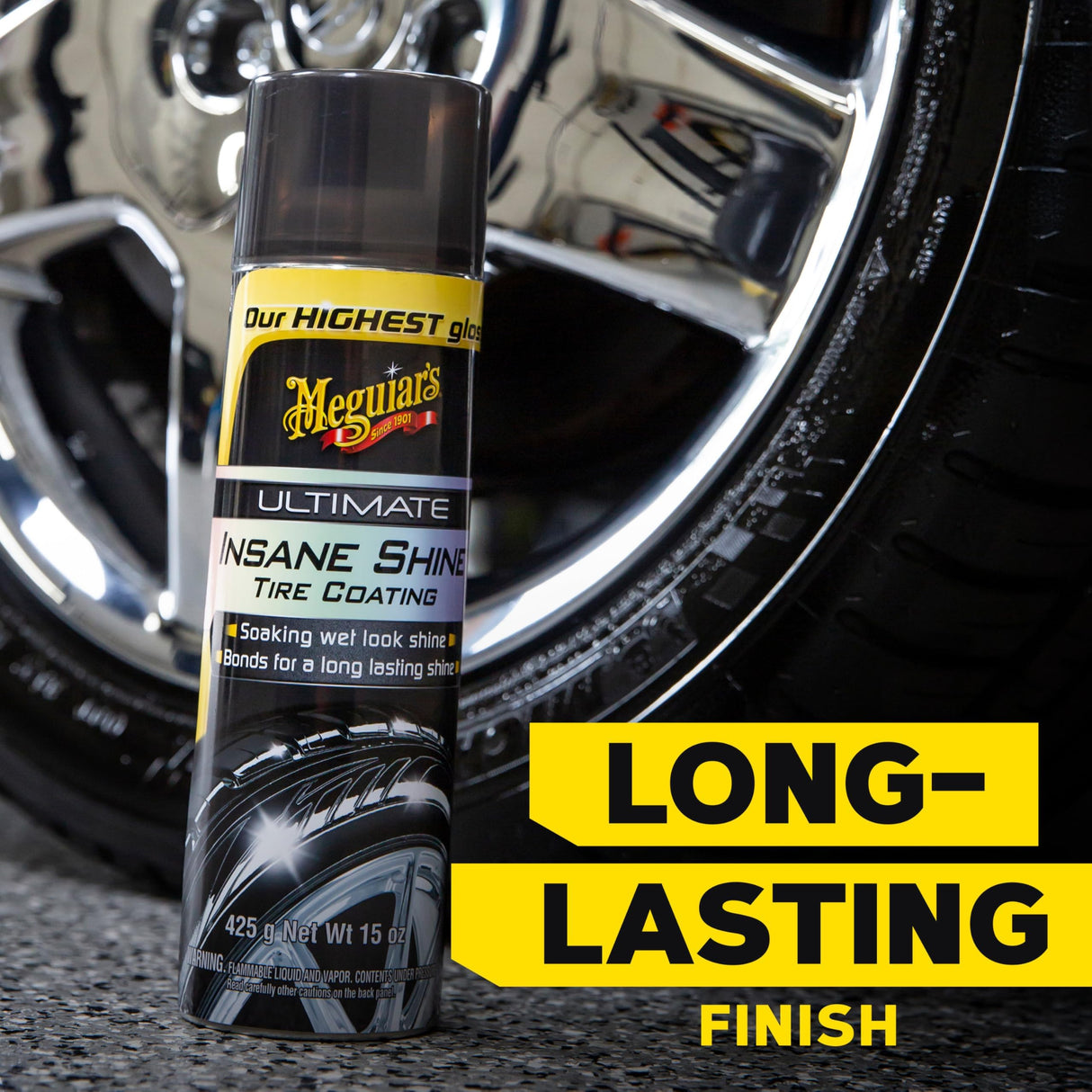 Meguiar's Ultimate Insigne Shine Tire Polish Spray - 425g