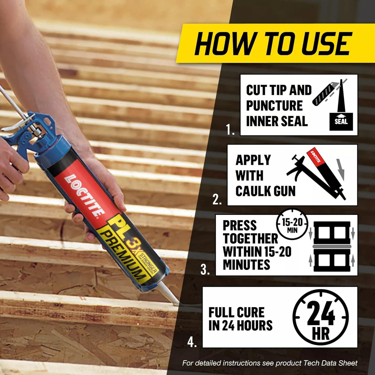 Loctite Premium Polyurethane Construction Adhesive, 10 oz.