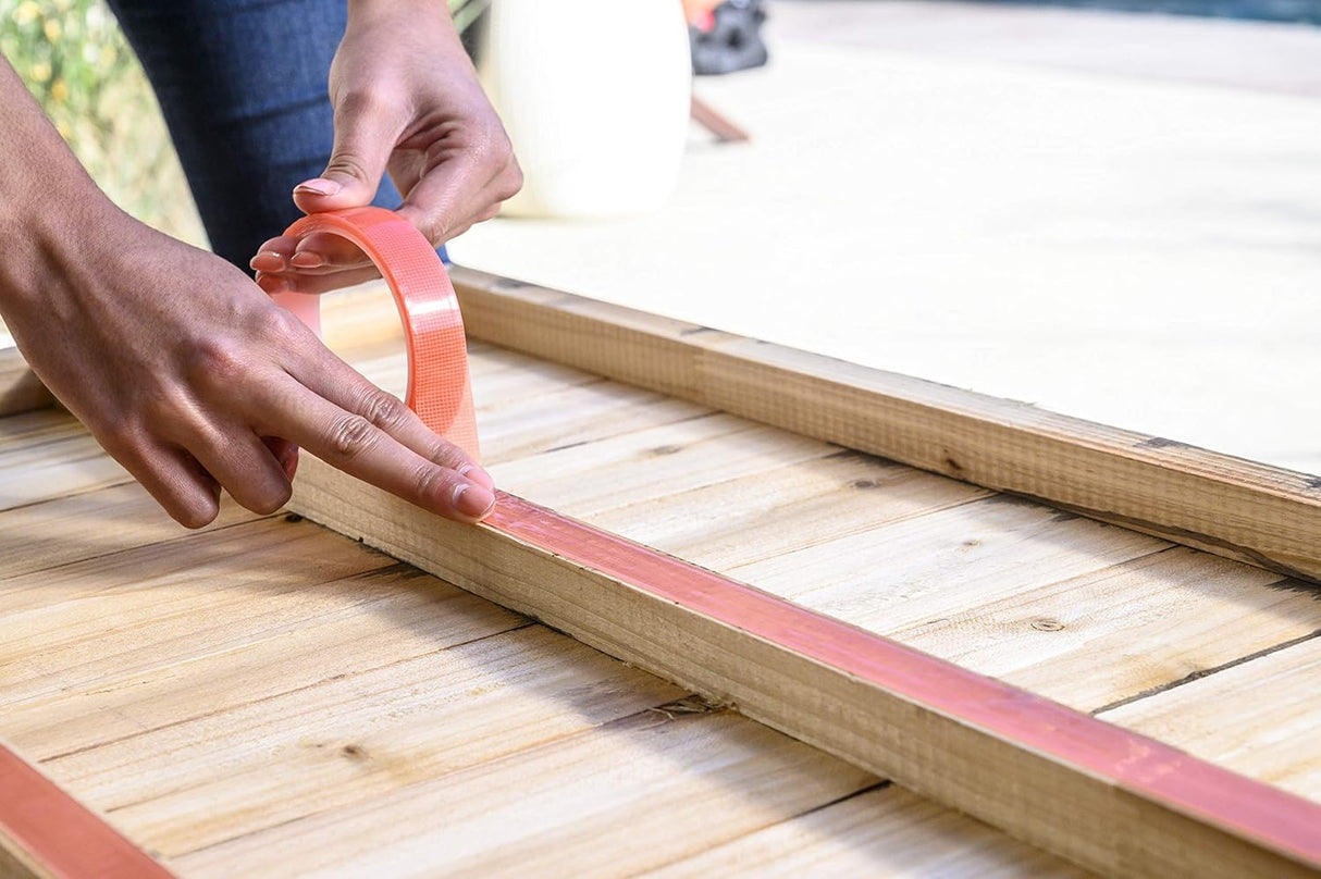 Super Glue Total Tape Double Sided Tape, Red, 0.75" x 98"