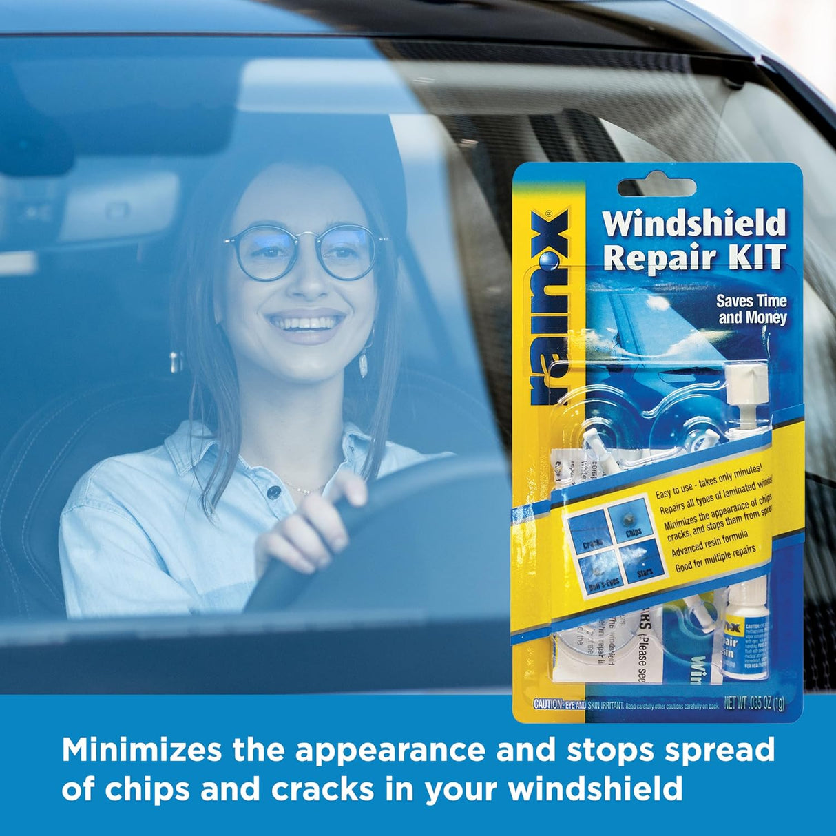 Rain-X Quick & Easy Windshield Repair Kit - 1g