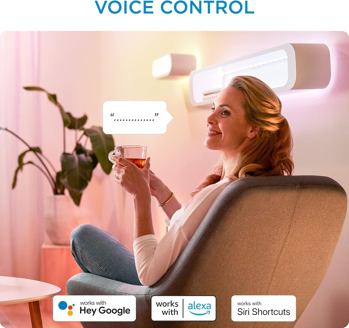 Wiz Smart WiFi Bluetooth Color Light Bulb GU10 Base, 50W - White