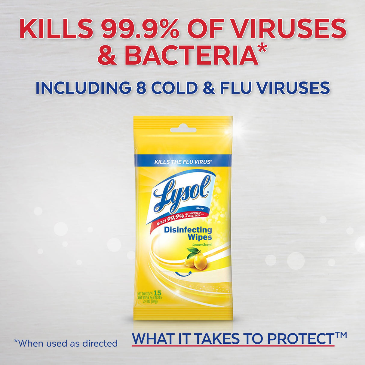 15CT Lysol Wipes