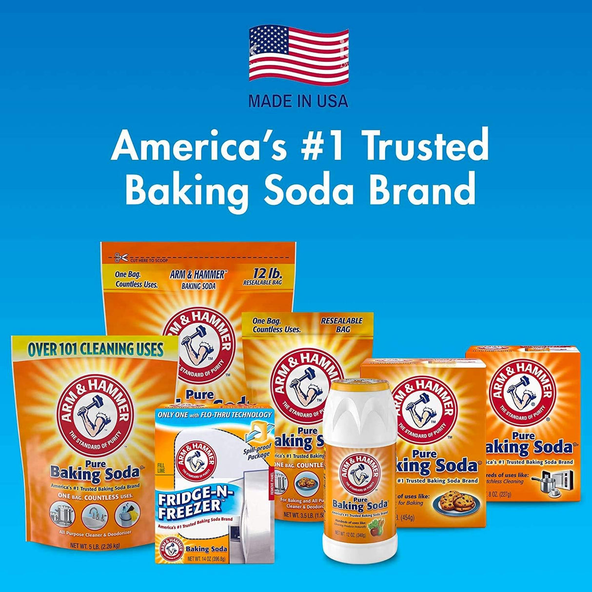 Arm & Hammer Baking Soda for Fridge and Freezer, 396.8 g