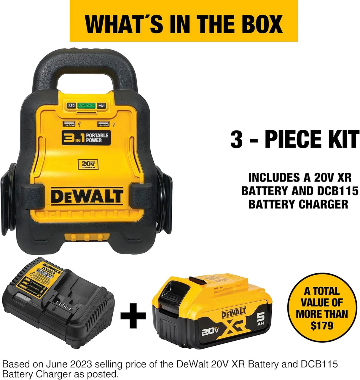 DeWalt Car Battery Jump Starter - 12V