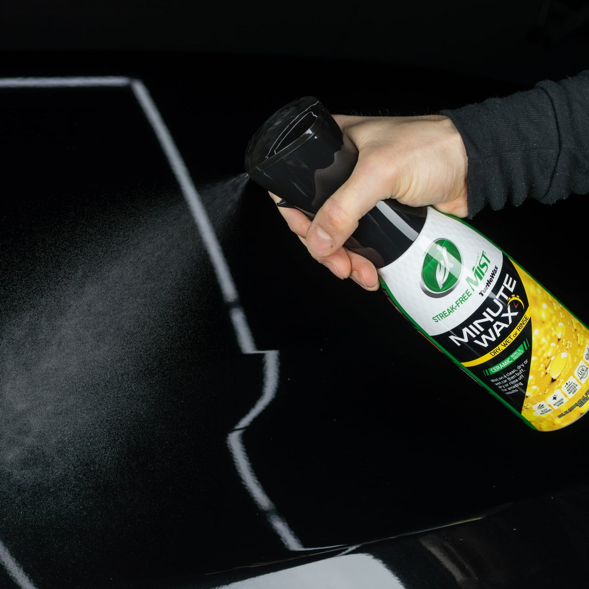بخاخ مينيت واكس للسيارة جاف، رذاذ مبلل أو شطف من تيرتل واكس - 591 مل