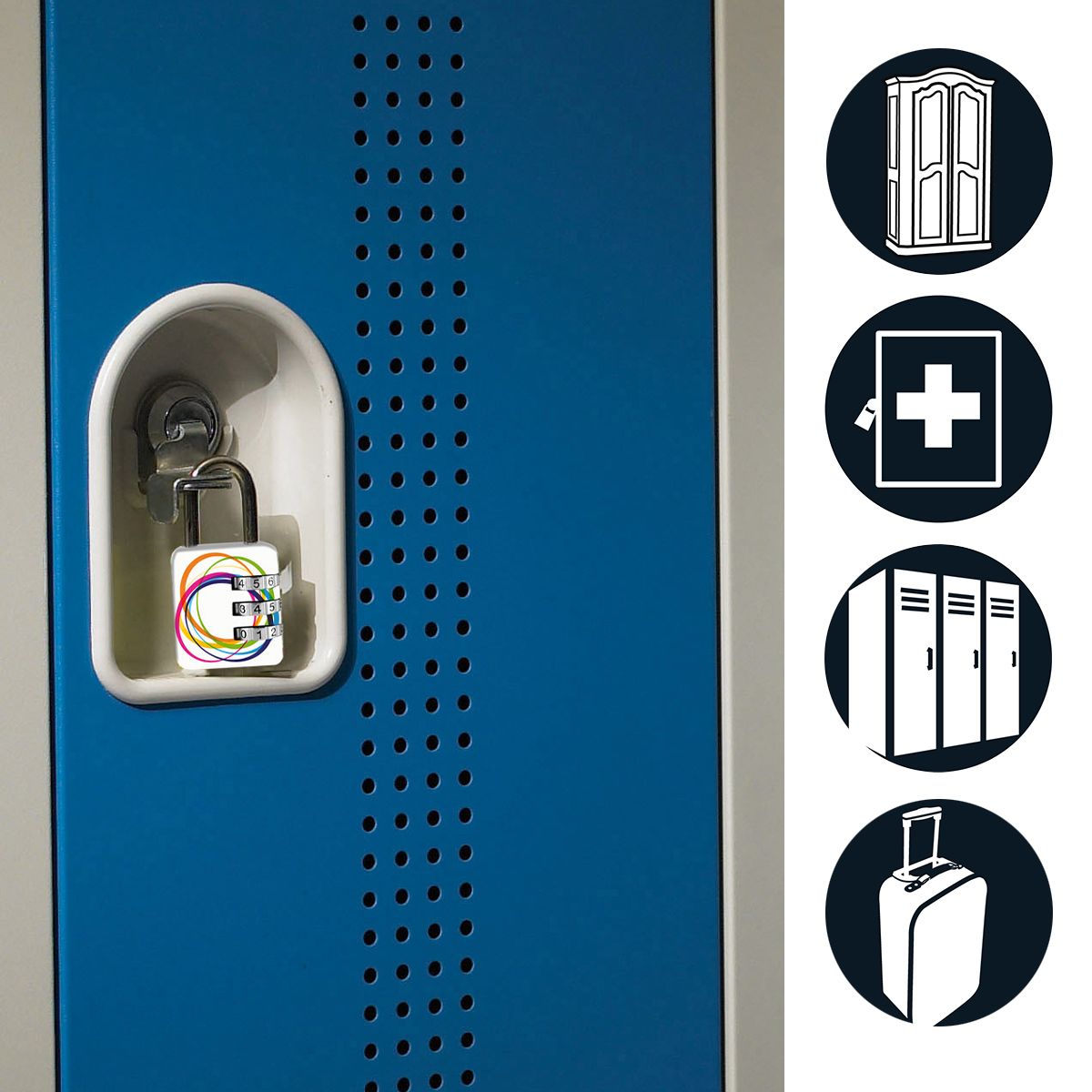 Master Lock Printed Design Padlock Set, 6.2 x 3.2 x 1.4 cm