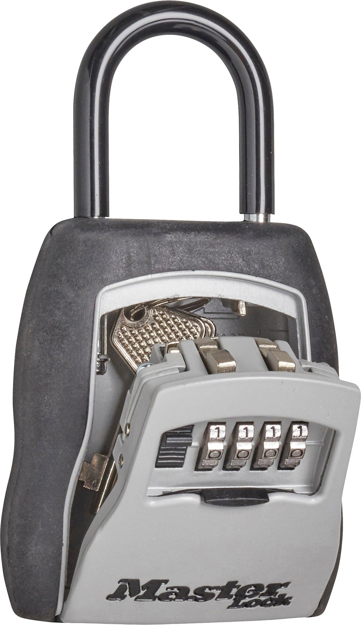Master Lock Portable Key Safe 4 Digit Combination, Silver/Black