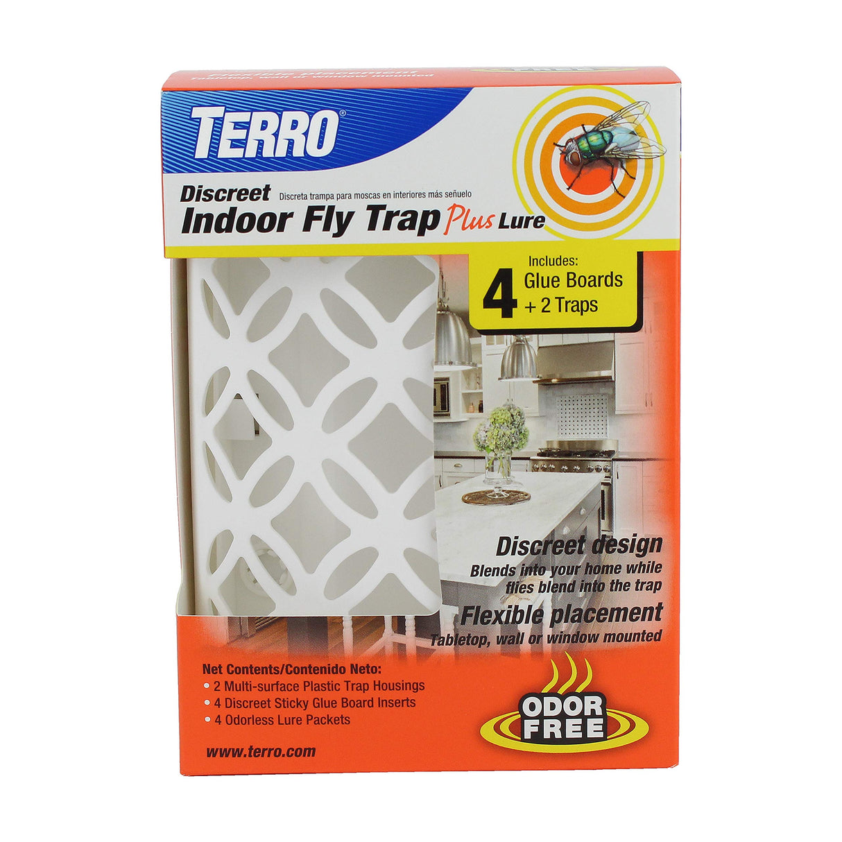 Terro Indoor Fly Trap with Bait - 4 Pack