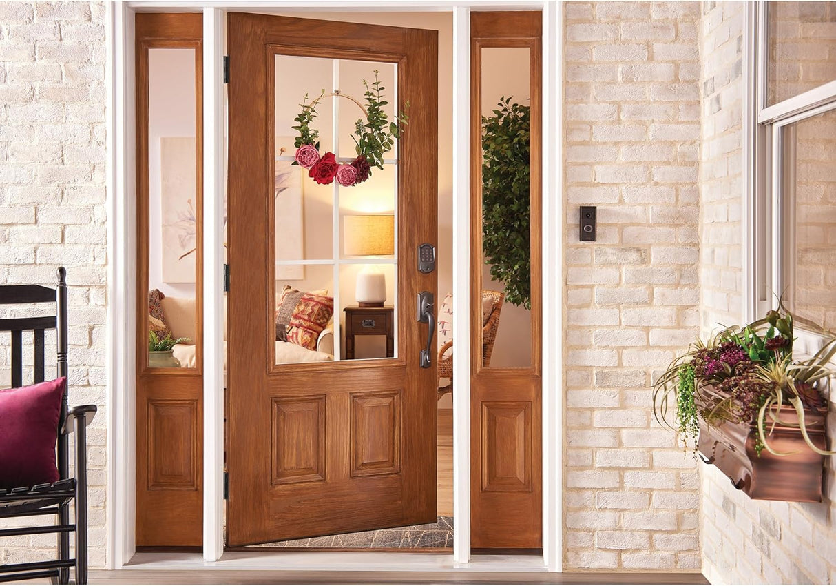 Schlage Encode Smart Wi-Fi Deadbolt with Camelot Trim in Aged Bronze