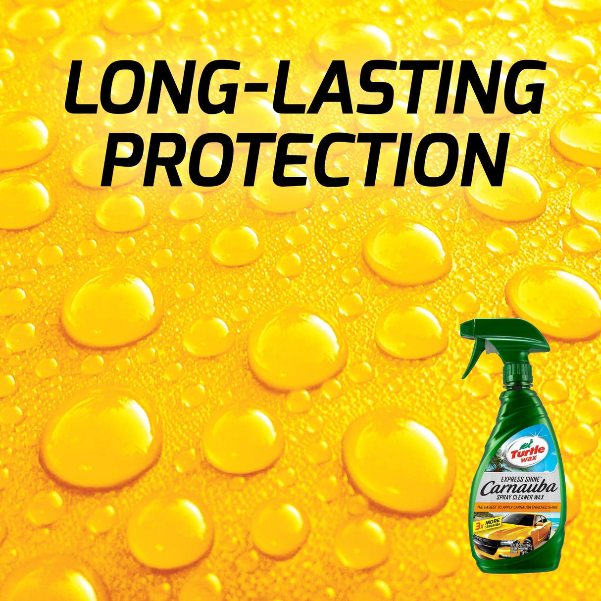 سبراي شمع لتنظيف وتلميع السيارات اكسبريس شاين كارنوبا من تيرتل واكس - 473 مل