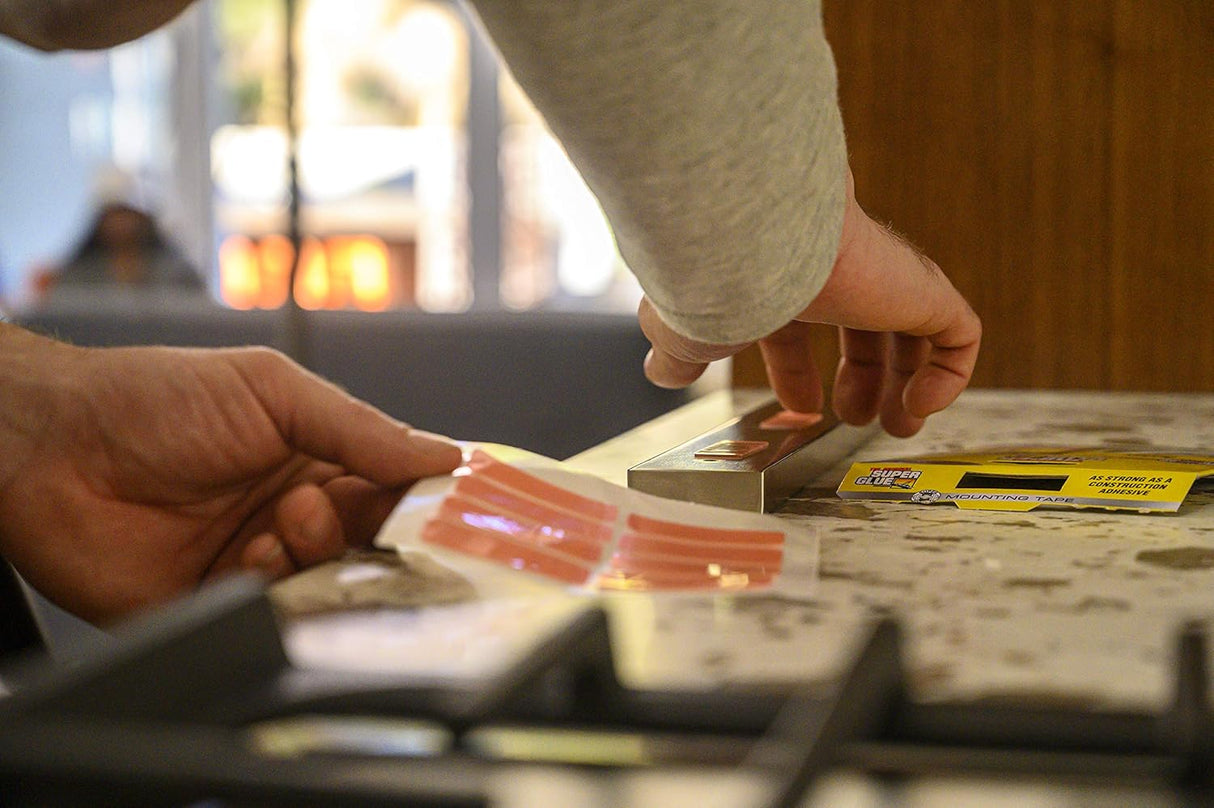 Super Glue Double Sided Tape for Instant Fix High Adhesive, Clear, 10 Count