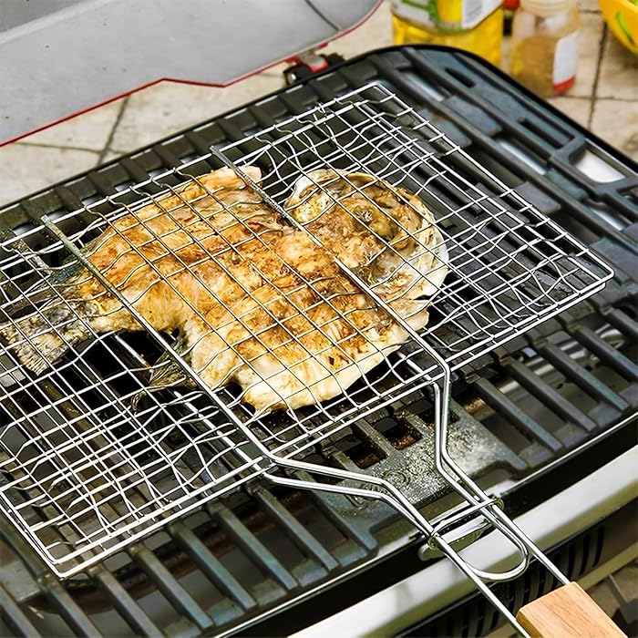 هوت جريل شواية غير لاصقة مع غطاء، موديل 5828 - فضي-2