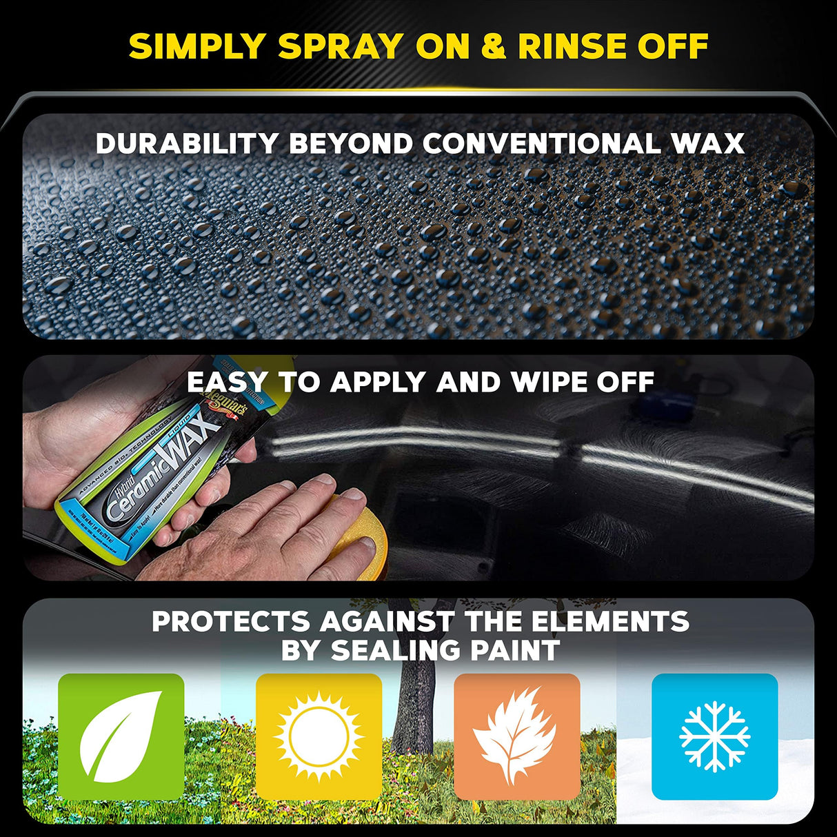 ماجوايرز هايبرد سيراميك – شمع سائل يوفر حماية قوية ولمعانًا فاخرًا بتقنية متطورة – ٤٧٣ مل