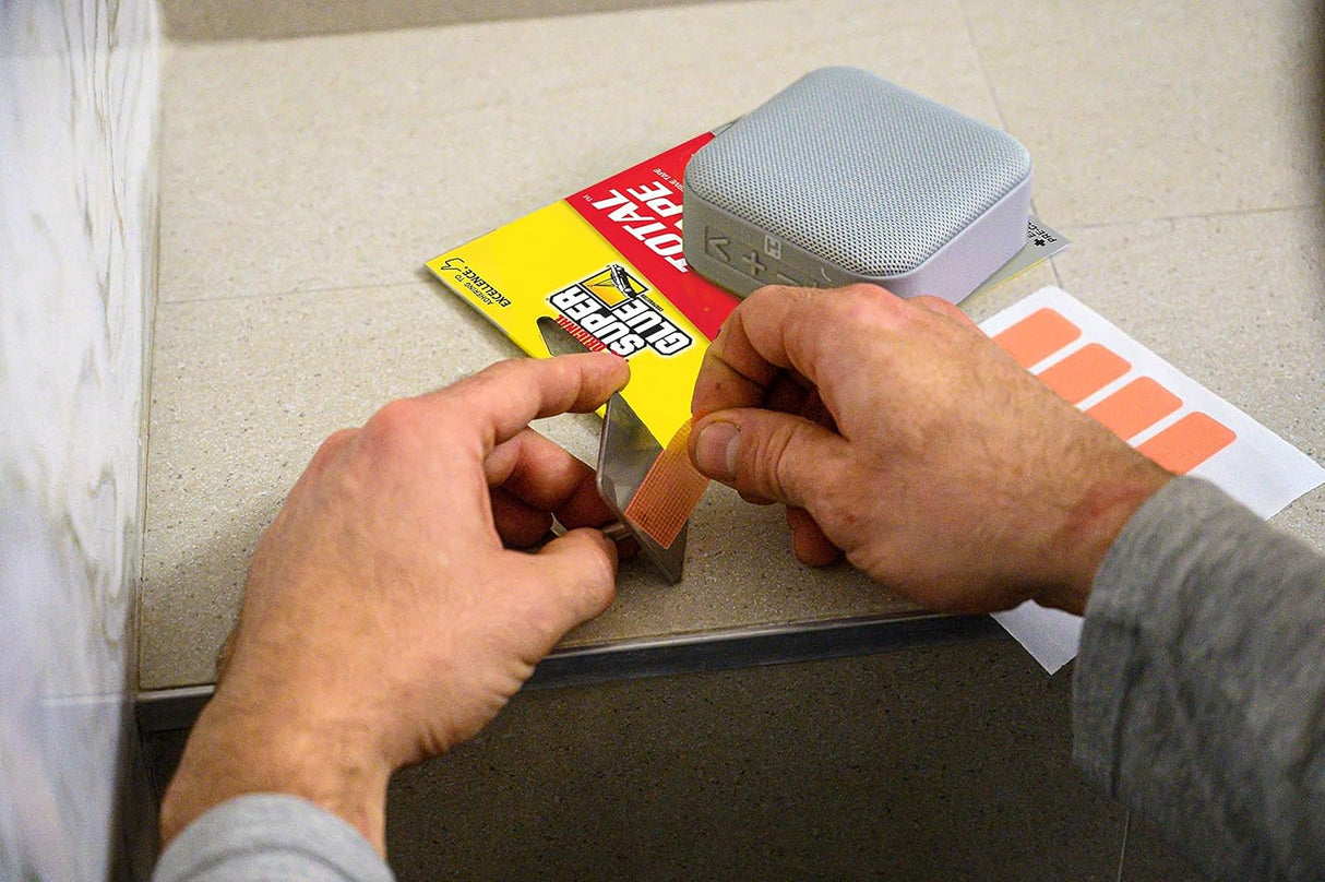 Super Glue Double Sided Tape for Instant Fix High Adhesive, Clear, 10 Count