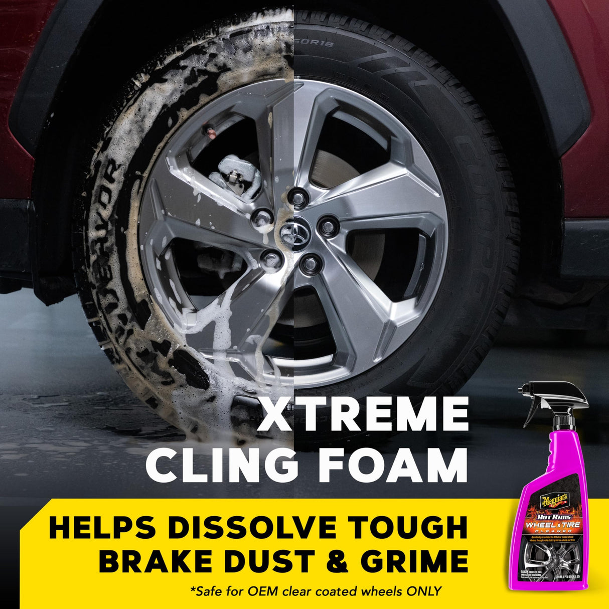 Meguiar's Hot Rims Wheel and Tire Cleaner Spray - 709 ml