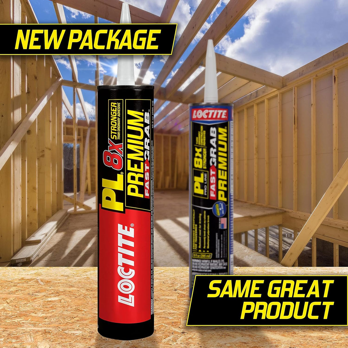 Loctite Polyurethane Fast Setting Construction Adhesive, 10 oz.