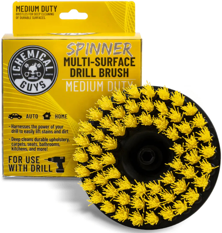 فرشاة سجاد مع ملحق للتركيب كيميكال جايز - أصفر وأسود