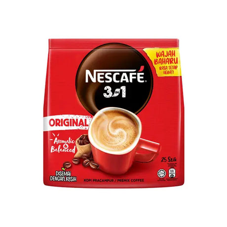 قهوه نسكافيه 3في1 اصلي 25 قطعة - 18 جرام-2