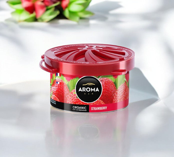 معطر هواء للسيارة اورجانيك برائحة الفراولة من اورما كار - 40 جرام