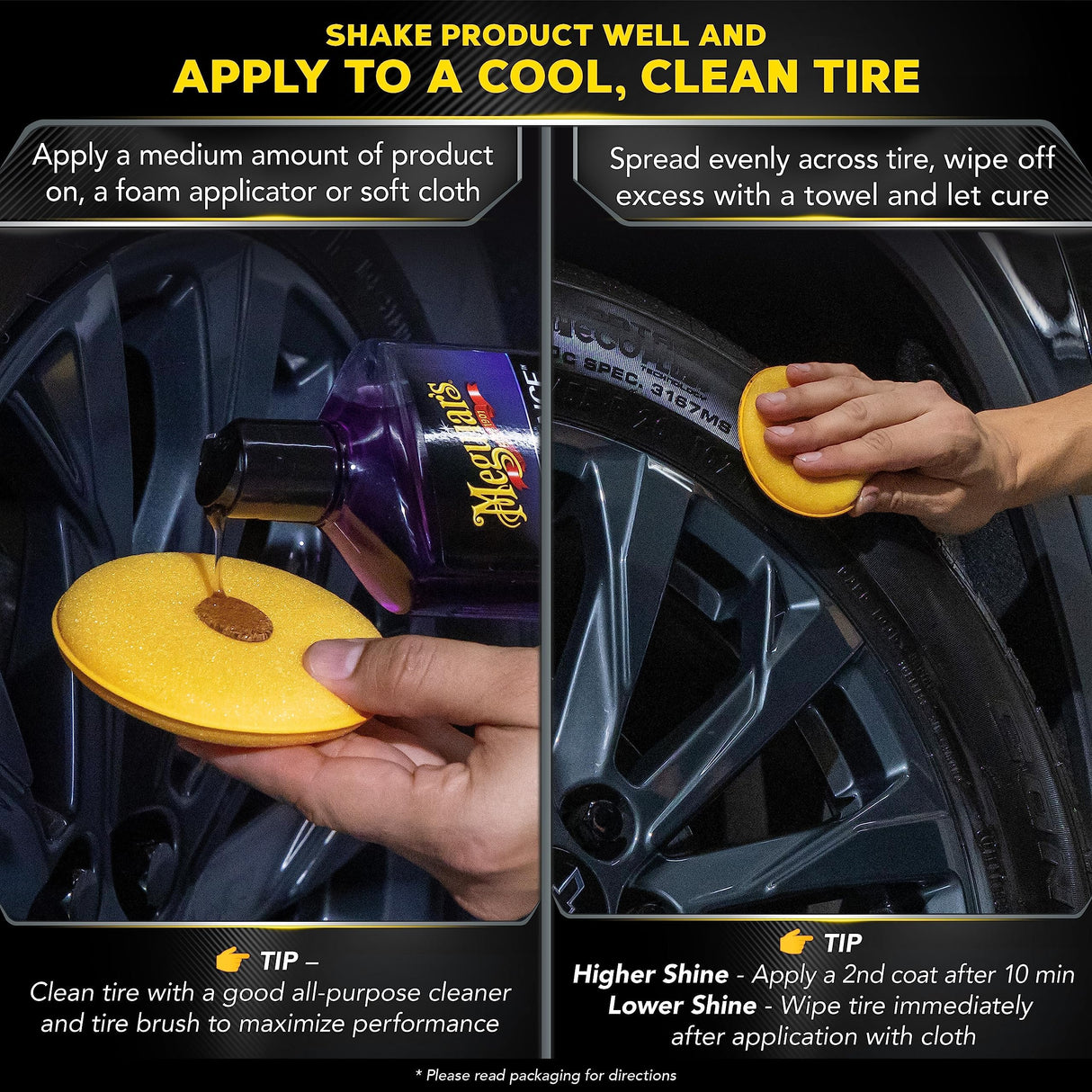 ماجوايرز إنديورانس جيل تلميع الإطارات - لمعان عالي ويدوم طويلاً - ٤٧٣ مل