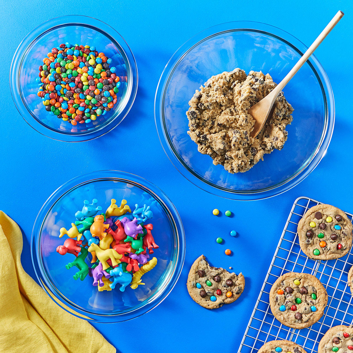 Pyrex Mixing Bowl Set Clear 3Pc.