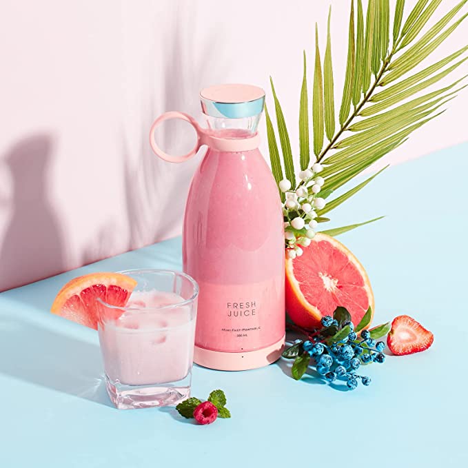 214B--Kampit Portable Blender 350ml, Battery Powered, Pink