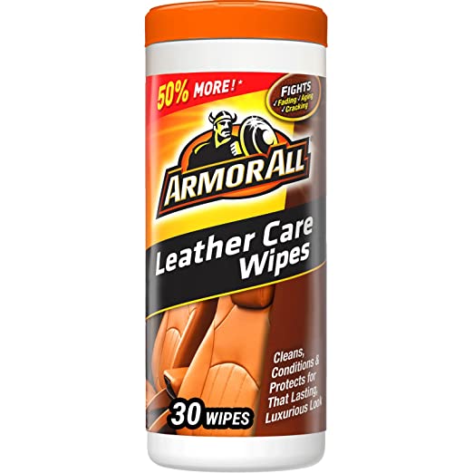 Armor All Leather Cleansing & Conditioning Wipes - 30 Count