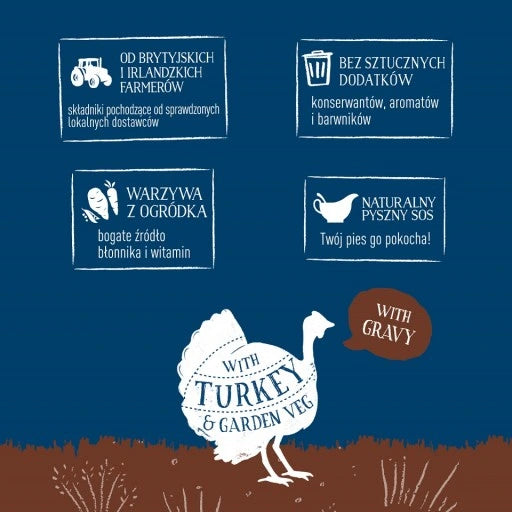 طعام للكلاب بوتشرز بطعم اللحم الديك الرومي - 400 جرام-2